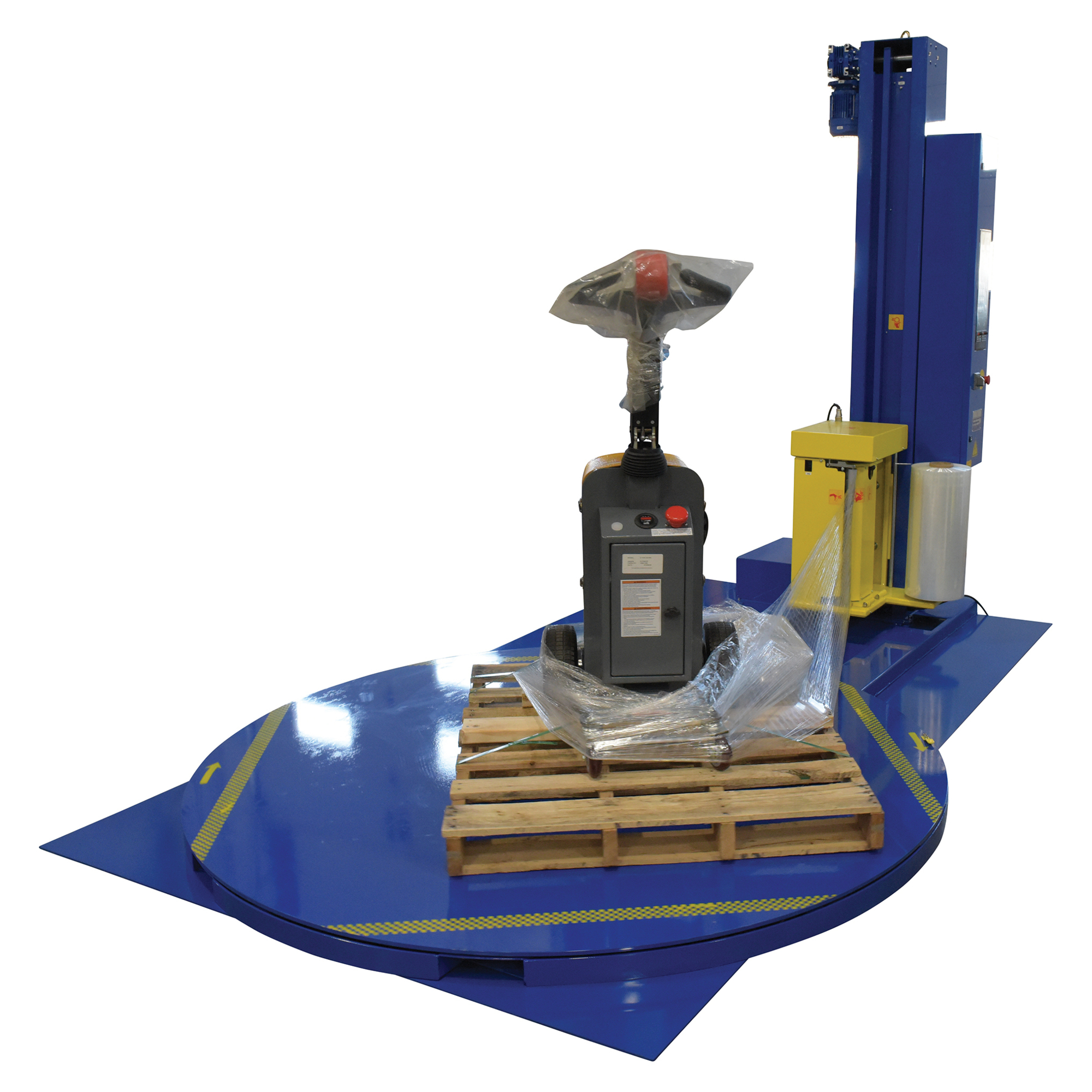 Vestil Auto Wrap Stretch Wrap Machine - 4000-Lb. Capacity, Adjustable Wrap Speed, Model# SWA-82-AW